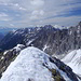 Blick Richtung Tiefkarspitze und Mittenwalder Höhenweg.