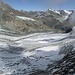 il Glacier du Mont Durand, imbiancato dalla prima neve autunnale