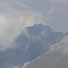 Der Säntis. Das Alpsteingebiet zog heute die Quellwolken zuerst an.