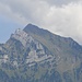 Der Sichelchamm vom Walensee aus gesehen. Die Südwestflanke zeigt deutlich das Bild einer Sichel. Unsere Auf- und Abstiegsroute führte über den markanten Südgrat (von rechts nach links).