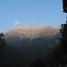 sulla strada di fronte a noi il Pizzo del Torto 2723 m.