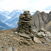 Gipfelsteinmann des Grossen Huwetz 2923m (Höchster Punkt)