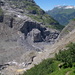 Die Felsabbruchstelle 2006 am Eiger, wie sie sich heute zeigt