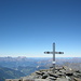 Auf dem Gipfel, Blick nach NW. Etwa ein Drittel Bildbreite von links: Dents du Midi