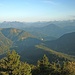 Blick über die Jachenau und den Staffel zum Rofangebirge und ins östliche Karwendel.