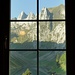 Die Aussicht aus unserem kleinen Zimmer im Berggasthaus Bollenwees.