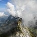 Die vielen Wolken verleihen dem Alpstein eine mystische Stimmung.