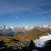 Blick nach Westen, unten liegt Zermatt