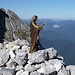 Gipfel Zwölferkopf, kein Kreuz sondern eine Jesus-Figur
