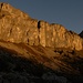 ...wir glauben's kaum, wie die Morgensonne die Legernwand "farbig" anstrahlt...