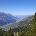 Im Aufstieg zur Honegga Blick ins Rhonetal.....