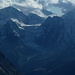 Dreigestirn über Arolla:<br />Pigne d´Arolla, La Serpentine, Mont Blanc de Cheilon.