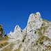 Scherenspitzen-Gamschopf (Gipfel verdeckt hinter dem Gamsturm): Für mich zwei der schönsten "Wander"gipfel des Alpsteins