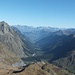 Vue sur le Val Ferret Suisse et la Fouly. En arrière-plan, les Diablerets et le Wildhorn