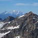 Derweil beobachtet der Mont Blanc meine schweißtreibenden Bemühungen.