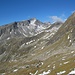 Rückblick vom Luggetörl zum Korntauern (rechts oben). Der Berg im Hintergrund könnte die Romatespitze sein?
