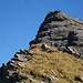 Blick zurück, die kleine Kletterstelle ganz oben war meine Schlüsselstelle und hat mich schon ein bisschen Überwindung gekostet.