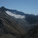 Schöner Blick auf das Gross Muttenhorn und die verschiedenen Anstiegsmöglichkeiten