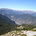 1235 Im Tal: Encamp, Bergkette Mitte: Pic de Padern, Bony de les Neres       Bergkette hinten: Pic Carroi, Pic de Port Negre, Pic de Comapedrosa 