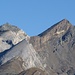 Ein Blick zurück auf die gestern bestiegenden Gipfel: Platthorn und Mettelhorn