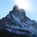 "Sonnenaufgang" :-) nachmittags am Matterhorn