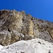 Die Westwand des Kesselkofel, oder Catinaccio d'Antermoia, 3004m, die hochsten Gipfels Rosengarten.