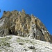 Schone Felswand im Aufstieg nach Molignonpass.
