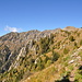 Aufstieg unterhalb der <em>Cima della Pianca</em> mit Blick auf die beiden <em>Erbeas</em>.