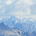 Close up auf die <em>Bernina</em>-Gruppe. Die höchsten leider in den Wolken.