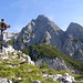 Blick von der Hüttenspitze auf Wechselspitze und Fallbachkarspitze