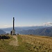 Das Gipfelkreuz auf dem Monte Lema 1624m