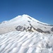 Gipfelaussicht zum Эльбрус (Ėl'brus; 5642m und 5621m).