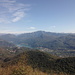 Dal Poncione verso Est: lago Ceresio sovrastato dal monte Generoso.