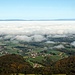 Le Plateau envahi par les nuages, depuis la Chrüzflue