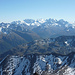 Blick vom Piz Kesch gegen Süden zum Piz Bernina