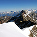 Das Lagginhorn und hinten links der Aletschgletscher.