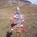 Palina all'Alpe della Valle, importante crocevia di diverse escursioni