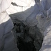 imposante Gletscherspalte
