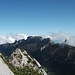 Die Kalkplatten der Widderalpstöck mit der südlichen Alpsteinkette im Hintergrund