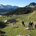 Alp Hinterwinden - wir im Aufstieg zum Windenpass