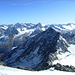 Der gewaltige Hauptkamm der Ötztaler Alpen. Die Hintere Schwärze ist ja ebenso hoch wie unser Gipfel heute. Gipfelpanorama I