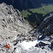 Blick hinab in die Südschlucht