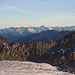 Blick zu den Berner Alpen mit Bietschhorn, Aletschhorn und Finsteraarhorn
