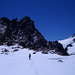 Aufstieg zum Marchhorn – im Hintergrund der wilde Pizzo Fiorina und der Basòdino