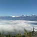 Aussicht vom Gipfel des Sunnighorns zu Eiger, Mönch und Jungfrau