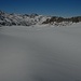 Wir stehen auf der Grenze zwischen Südtirol und Österreich und blicken über den Gletscher "Gurgler Ferner", am Horizont die Ötztaler Alpen