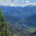 Auf dem Zwischengipfel vor Il Torione: So Schön, Lago di Piano und Lago di Como, hinten rechts Grigna Settentrionale.