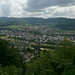 Aussicht beim Aufstieg zum Altenberg ins Ergolztal und Frenkendorf (333m).