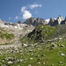 von links P.3295 vom Oberalpstock 3328m, Fuorcla da Strem Sura 3127m, Felsturm bei der Fuorcla, Piz Tgietschen 3096m und Stremhörner