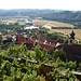 Das Dorf Riegersburg vom Aufstieg zur Burg aus gesehen.